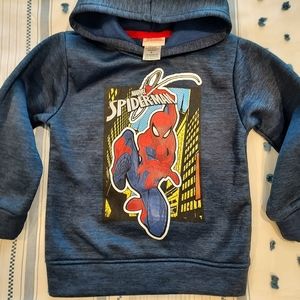 Spiderman Boys Size 5 Sweatshirt and T Shirts